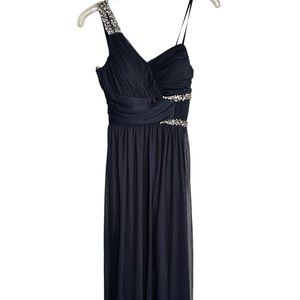 Long Navy Blue Dress Size 3